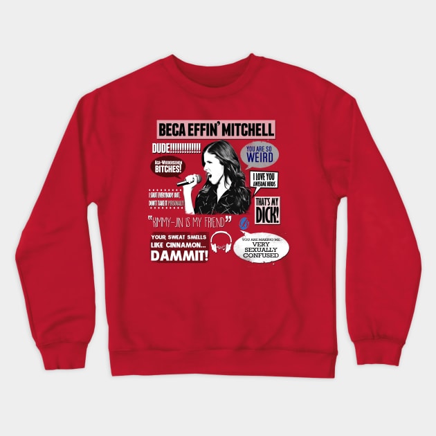 Beca Mitchell - Pitch Perfect Crewneck Sweatshirt by samaritan100